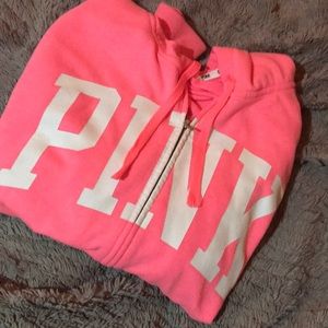 Cute VS pink zip up